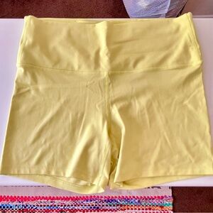 Yellow All In Motion biker shorts